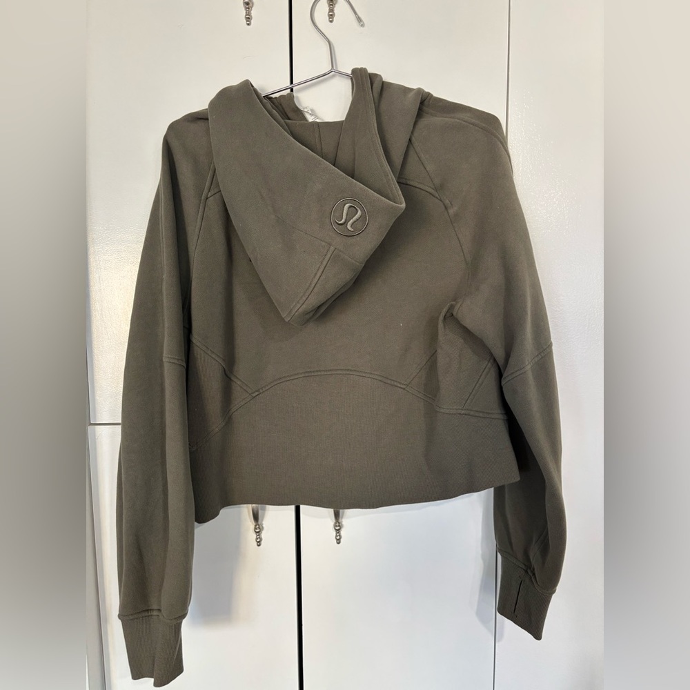 lululemon athletica Olive Green Full-Zip Hoodie with Hood - Picture 2 of 2